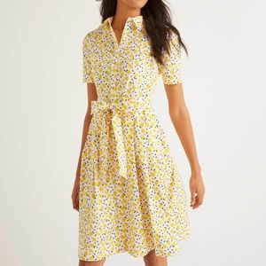 Boden lemon shirt dress